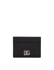 DOLCE & GABBANA PORTACARTE IN PELLE NERO
