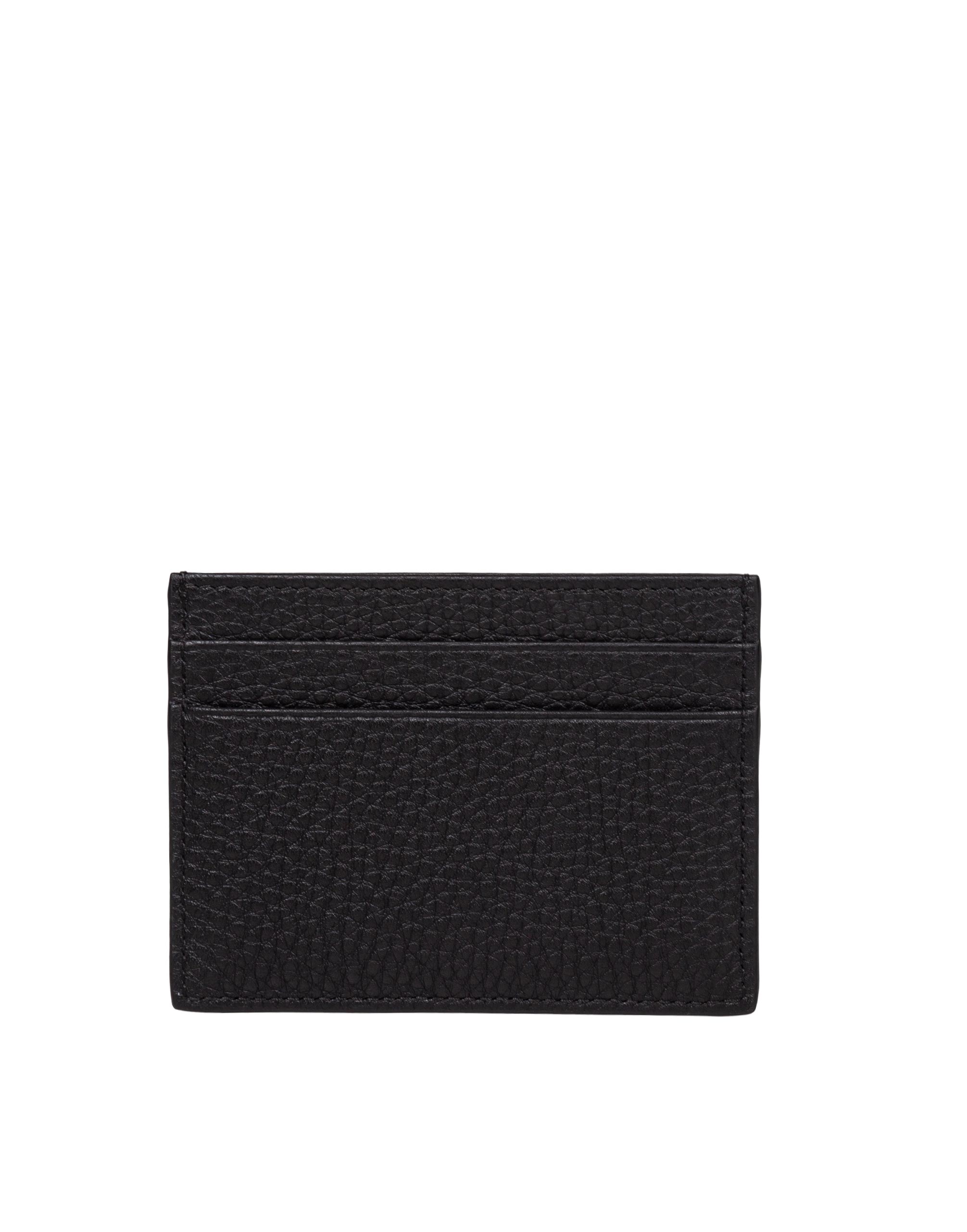DOLCE & GABBANA PORTACARTE IN PELLE NERO