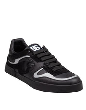 DOLCE & GABBANA PORTOFINO SNEAKERS IN BLACK LEATHER