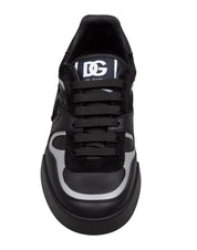 DOLCE & GABBANA PORTOFINO SNEAKERS IN BLACK LEATHER