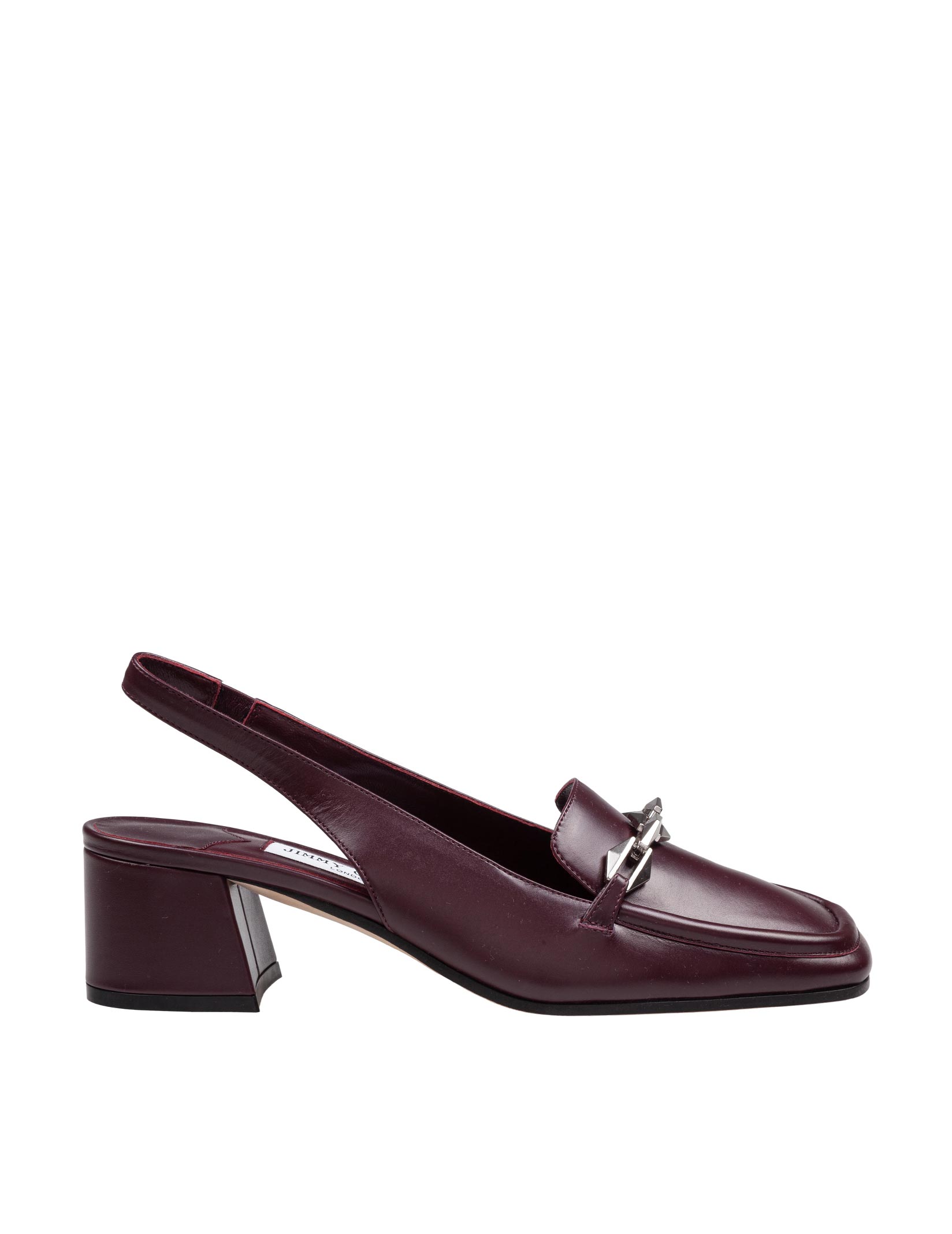 JIMMY CHOO DIAMOND TILDA 85 LEATHER SLINGBACKS