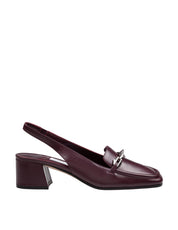 JIMMY CHOO DIAMOND TILDA 85 LEATHER SLINGBACKS