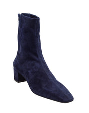 AQUAZZURRA SAINT HONORE' BOOTIE 35 IN BLUE SUEDE