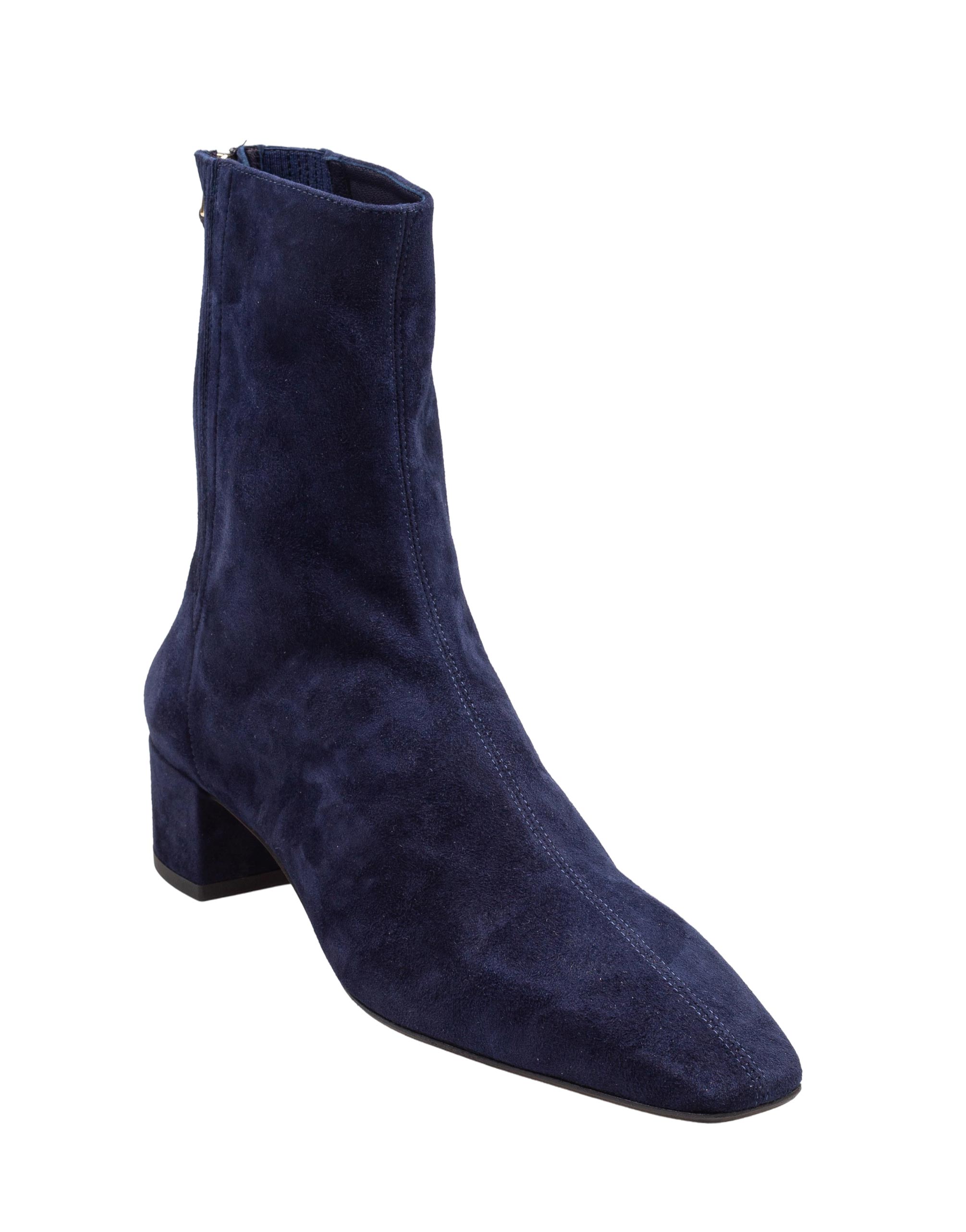 AQUAZZURRA SAINT HONORE' BOOTIE 35 IN BLUE SUEDE