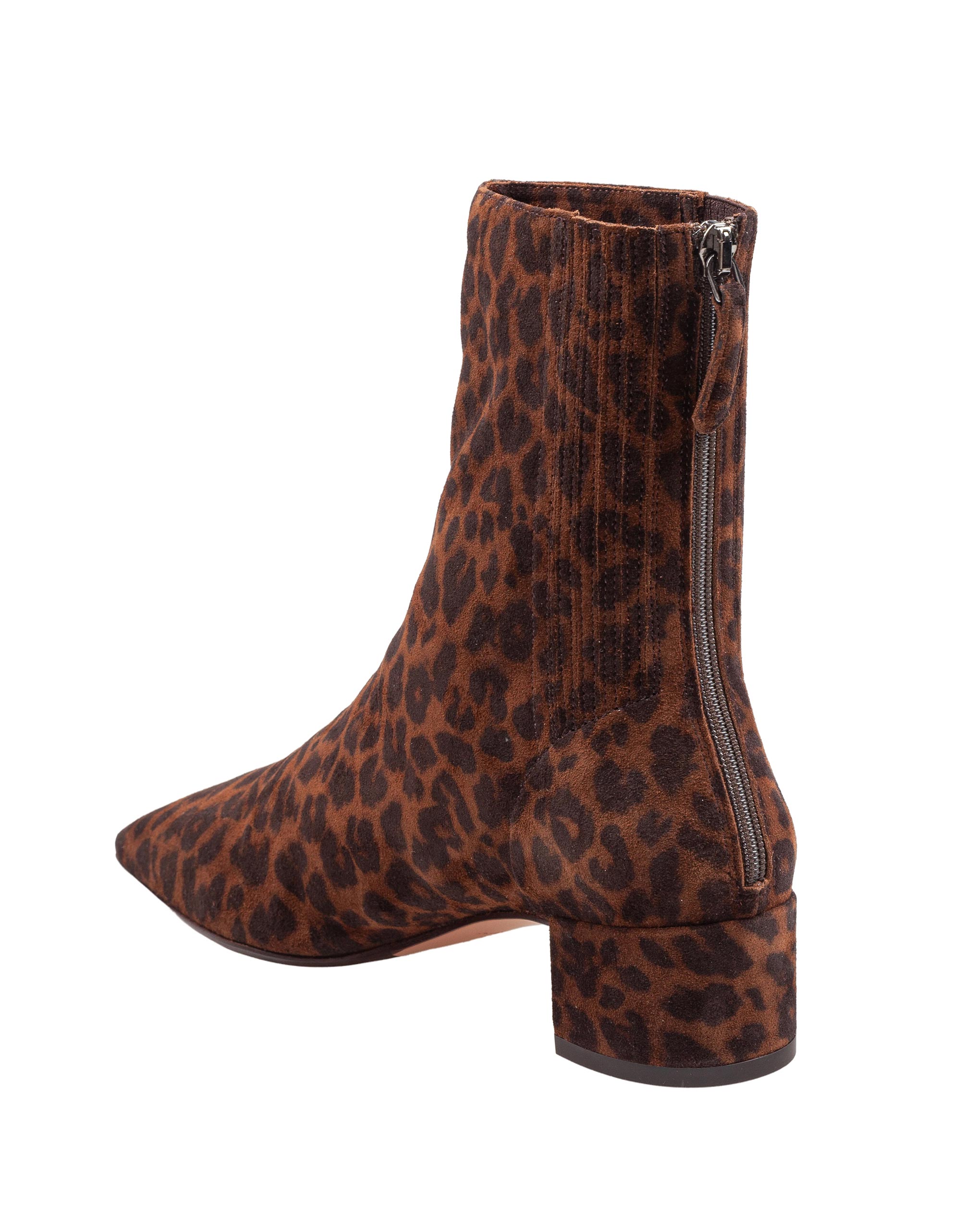 AQUAZZURRA SAINT HONORE' BOOTIE 35 IN SPOTTED SUEDE