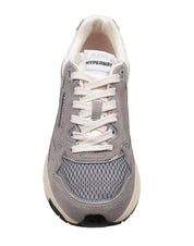AUTRY HYPERWAY SNEAKERS IN GREY MESH AND LEATHER