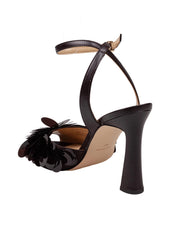 MICHAEL KORS LORETTA BLACK PATENT LEATHER SANDAL