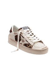 GOLDEN GOOSE STARDAN SNEAKERS IN LEATHER AND PONY SKIN
