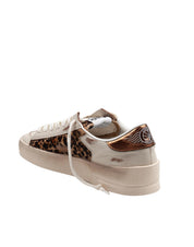 GOLDEN GOOSE STARDAN SNEAKERS IN LEATHER AND PONY SKIN