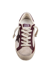 GOLDEN GOOSE SUPER STAR LEATHER SNEAKERS WITH COCCO STAR