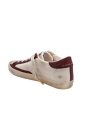 GOLDEN GOOSE SUPER STAR LEATHER SNEAKERS WITH COCCO STAR