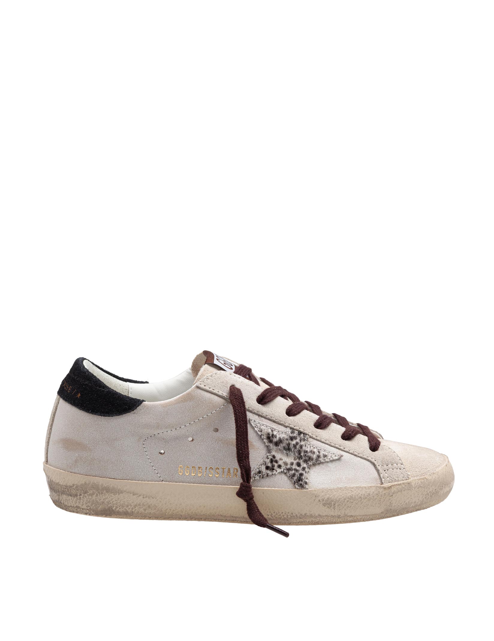 GOLDEN GOOSE SUPERSTAR SNEAKERS IN SUEDE WITH PONY SKIN STAR
