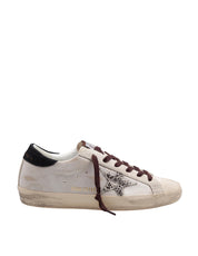 GOLDEN GOOSE SUPERSTAR SNEAKERS IN SUEDE WITH PONY SKIN STAR