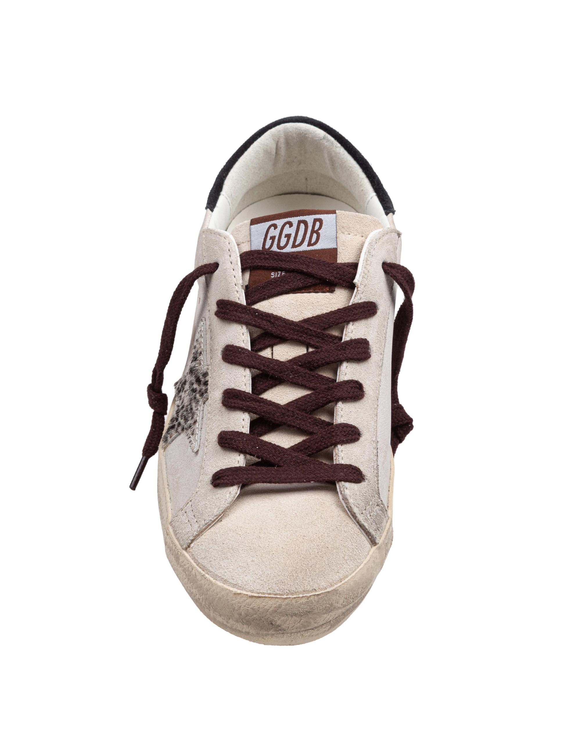 GOLDEN GOOSE SUPERSTAR SNEAKERS IN SUEDE WITH PONY SKIN STAR