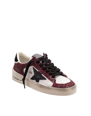 GOLDEN GOOSE SNEAKERS STARDAN IN PELLE E GLITTER