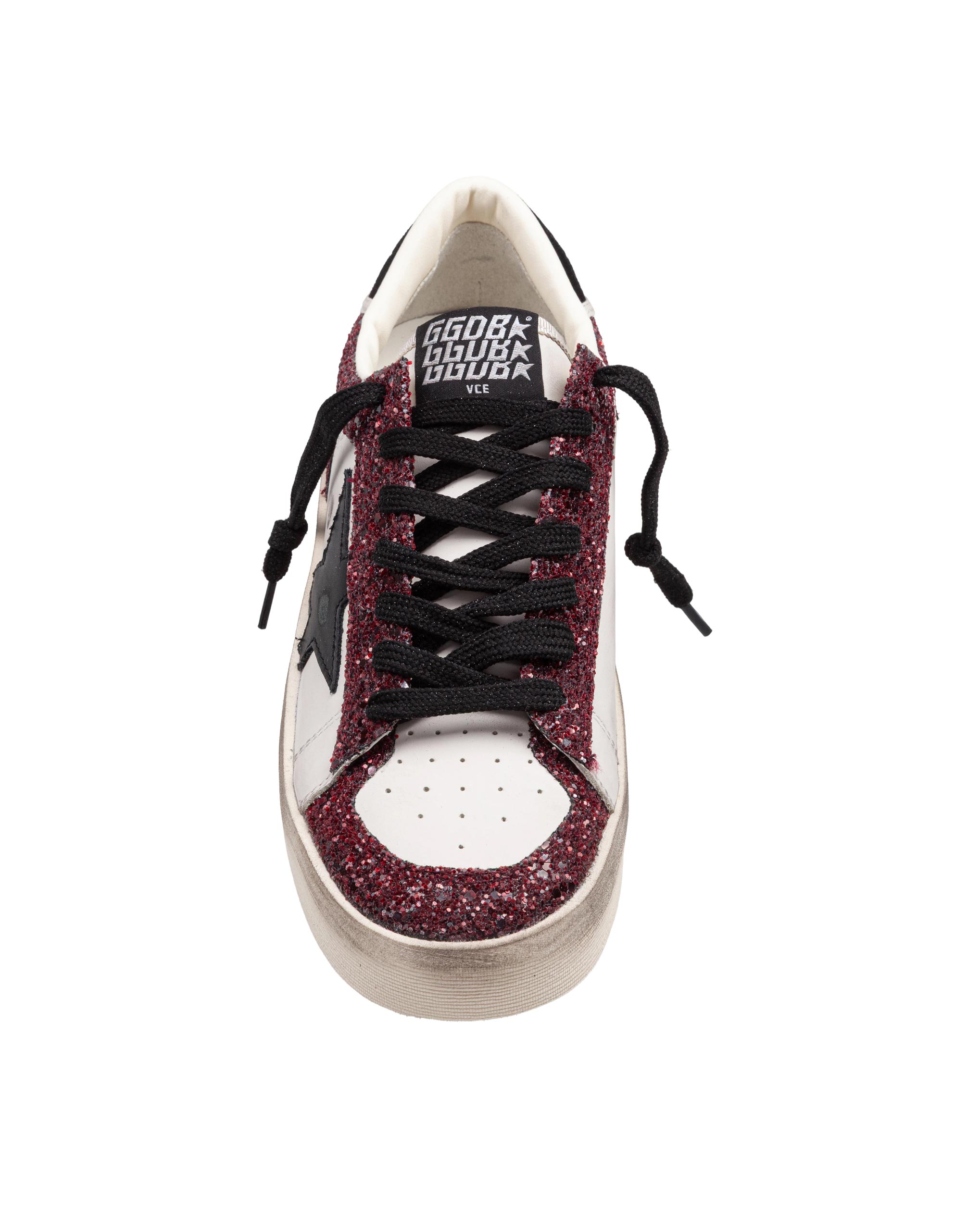 GOLDEN GOOSE SNEAKERS STARDAN IN PELLE E GLITTER