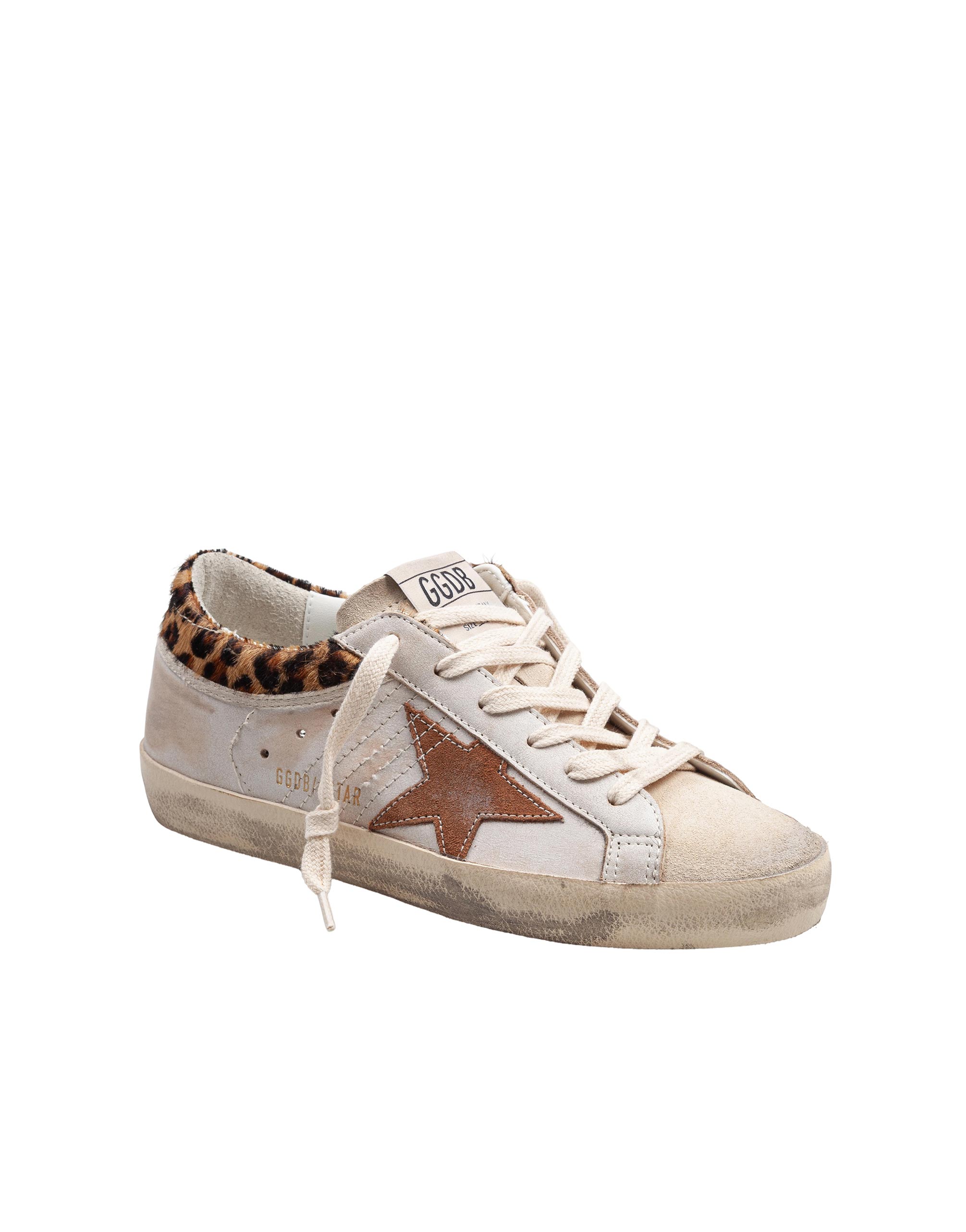 GOLDEN GOOSE SNEAKERS SUPER STAR IN PELLE E CAMOSCIO