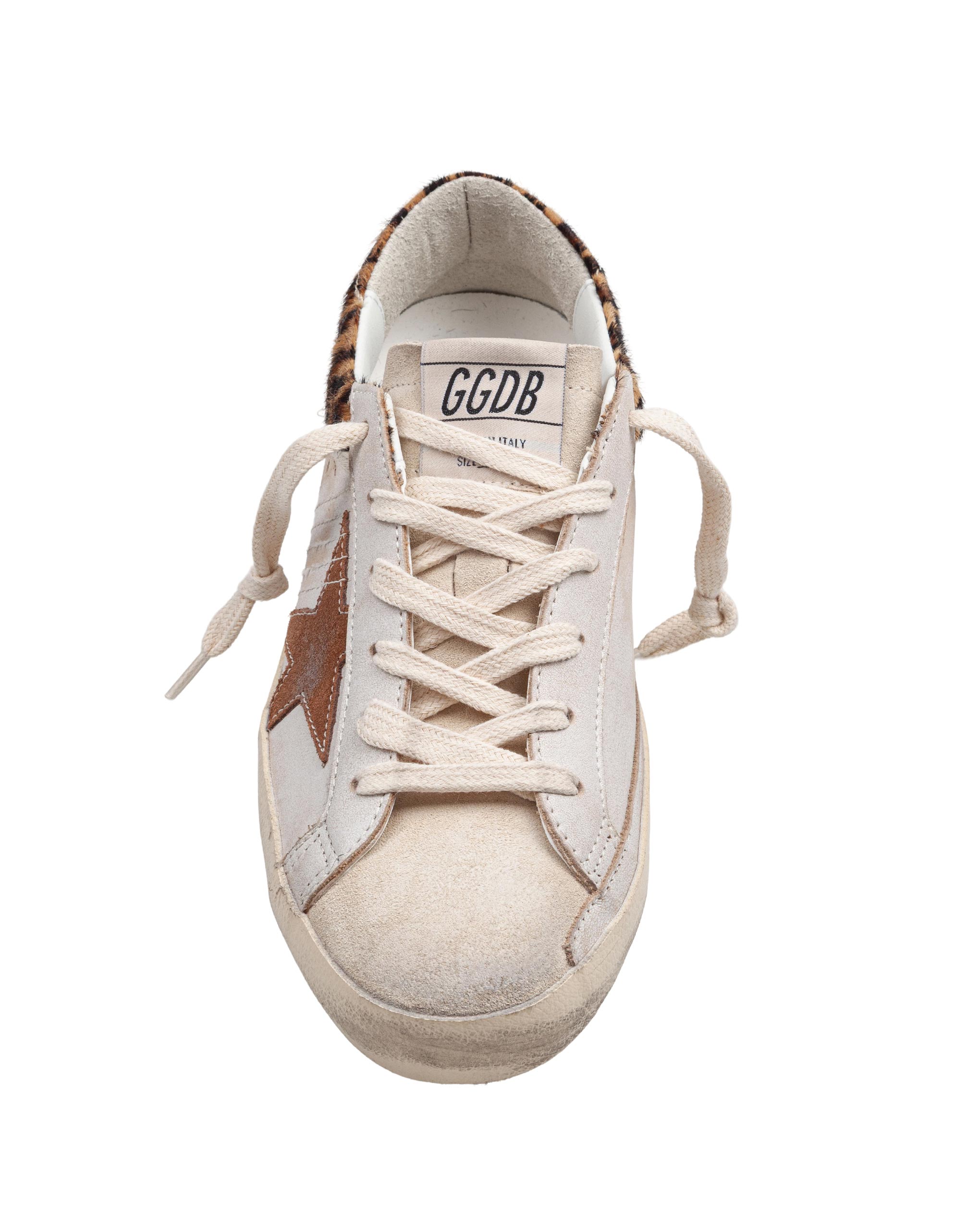 GOLDEN GOOSE SNEAKERS SUPER STAR IN PELLE E CAMOSCIO