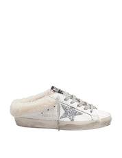 GOLDEN GOOSE SABOT SUPER STAR IN PELLE CON STELLA IN GLITTER