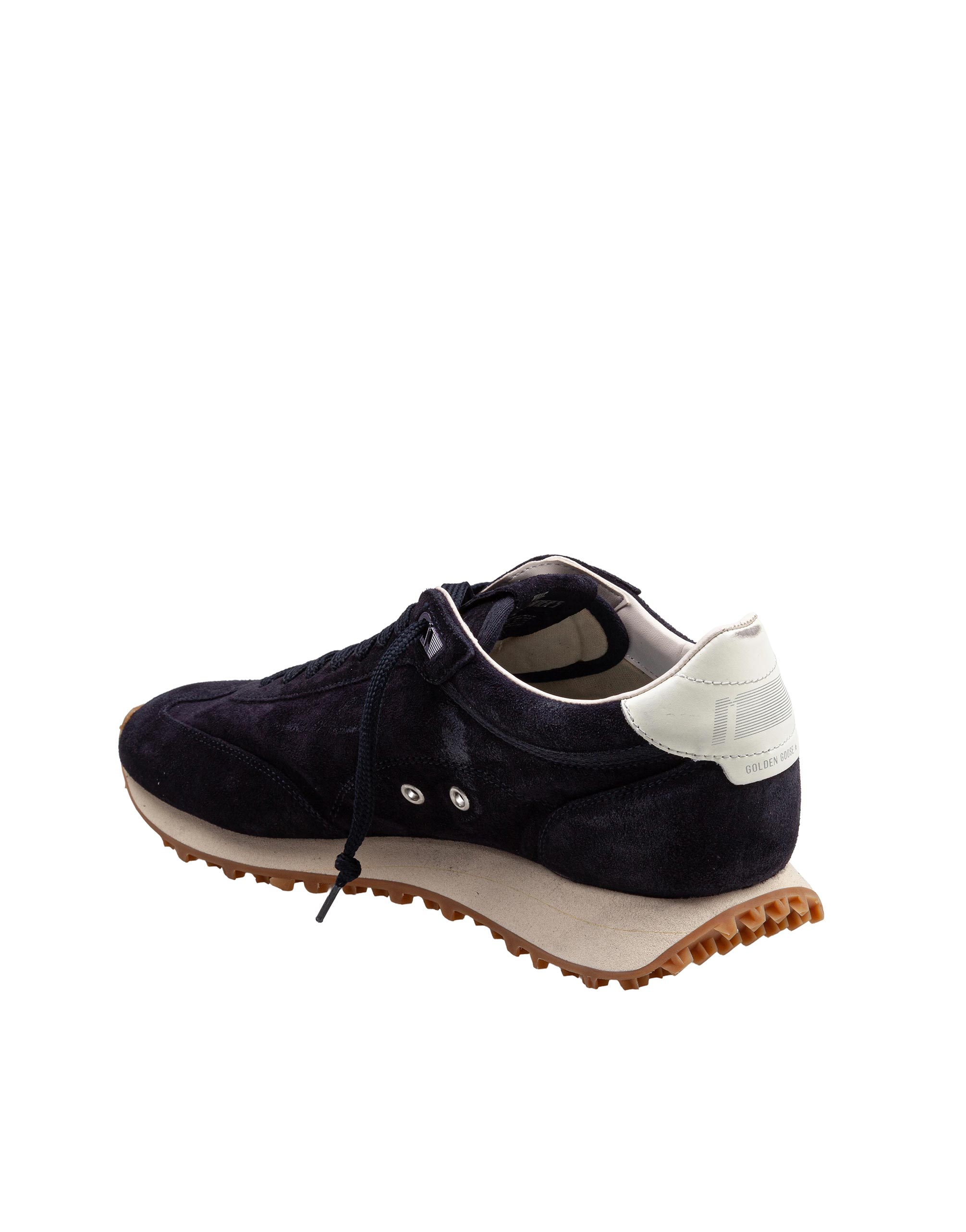 GOLDEN GOOSE BLUE SUEDE RUNNING SNEAKERS