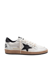 GOLDEN GOOSE SNEAKERS BALLSTAR IN NAPPA COLORE BIANCO E NERO