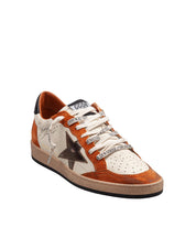 GOLDEN GOOSE SNEAKERS BALLSTAR IN NAPPA E CAMOSCIO