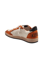 GOLDEN GOOSE SNEAKERS BALLSTAR IN NAPPA E CAMOSCIO