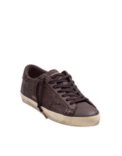 GOLDEN GOOSE SNEAKERS SUPER STARDARK IN PELLE BROWN