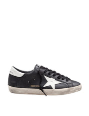GOLDEN GOOSE SUPERSTAR SNEAKERS IN BLACK AND WHITE LEATHER