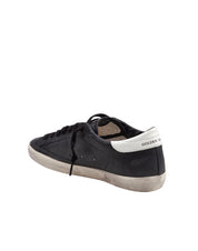 GOLDEN GOOSE SUPERSTAR SNEAKERS IN BLACK AND WHITE LEATHER