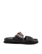 AGL CRISTINA CIABATTA CROCHET IN PELLE