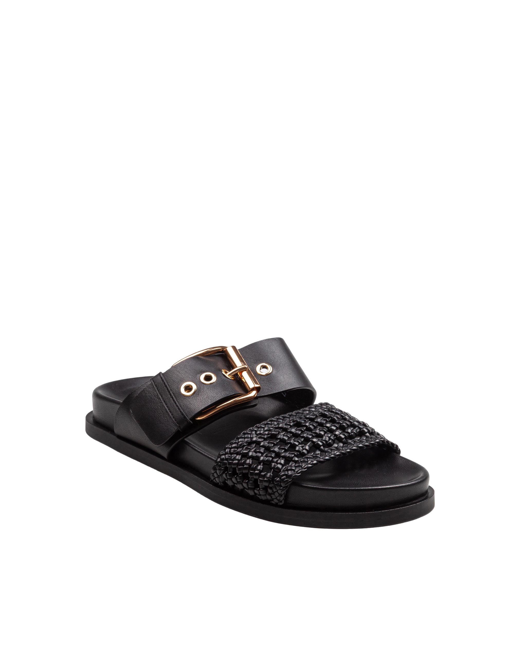 AGL CRISTINA CIABATTA CROCHET IN PELLE