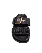 AGL CRISTINA CIABATTA CROCHET IN PELLE