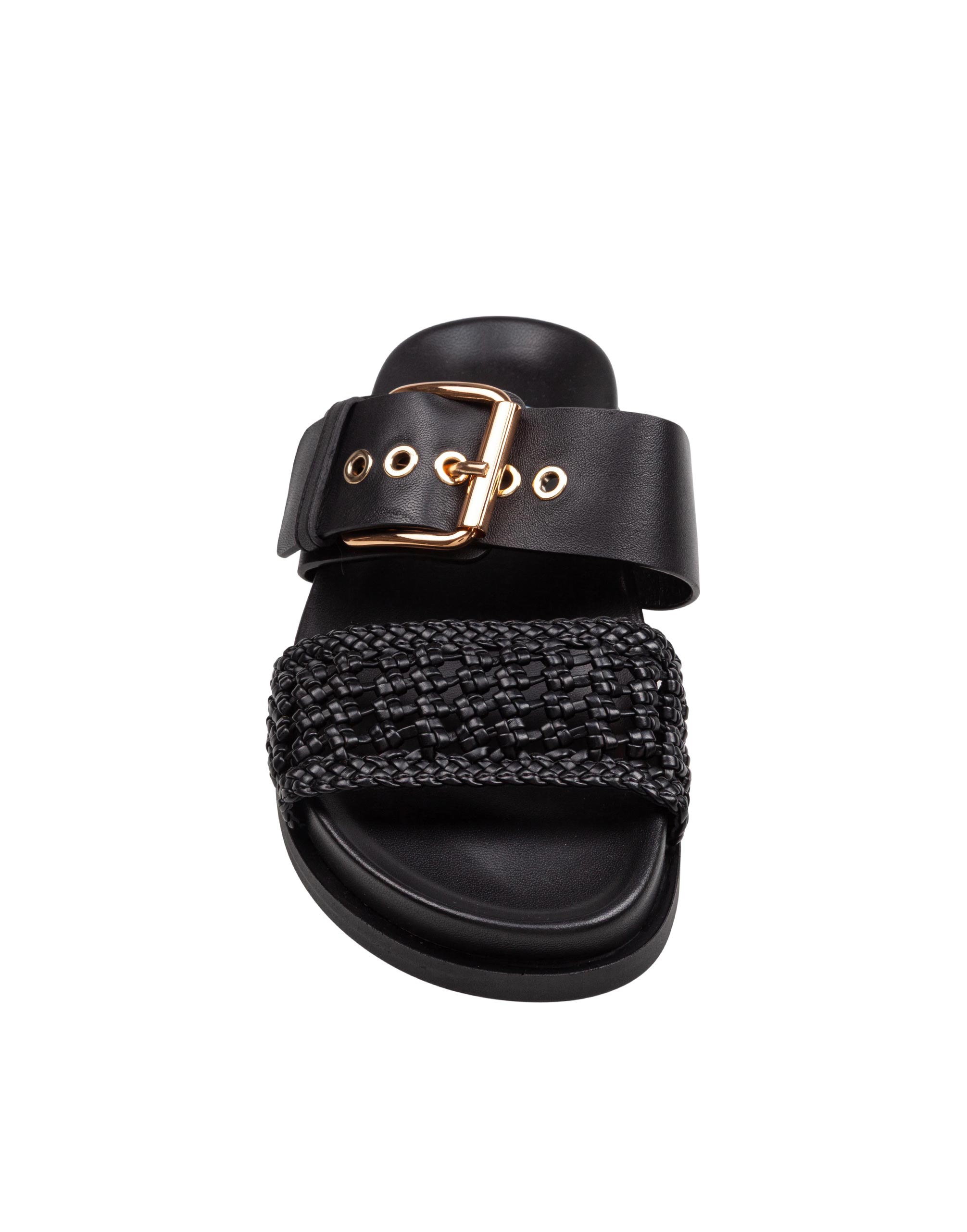 AGL CRISTINA CIABATTA CROCHET IN PELLE