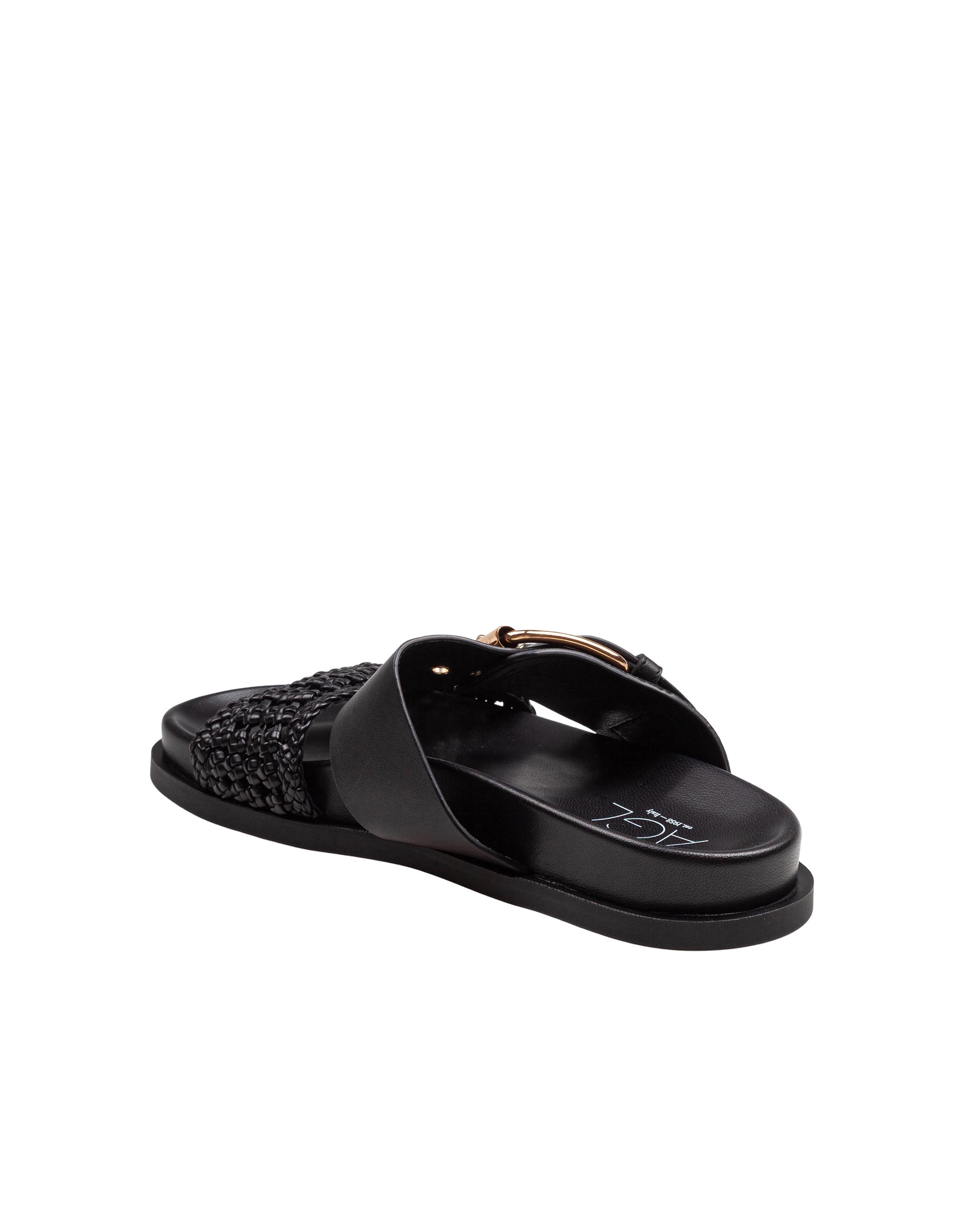 AGL CRISTINA CIABATTA CROCHET IN PELLE