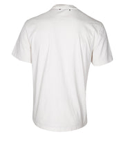 GOLDEN GOOSE T-SHIRT IN COTONE BIANCO CON STAMPA