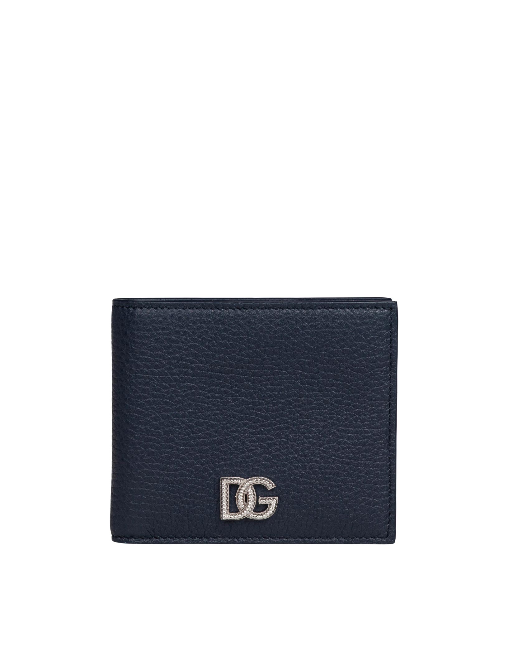 DOLCE & GABBANA PORTAFOGLI BIFOLD COLORE BLU