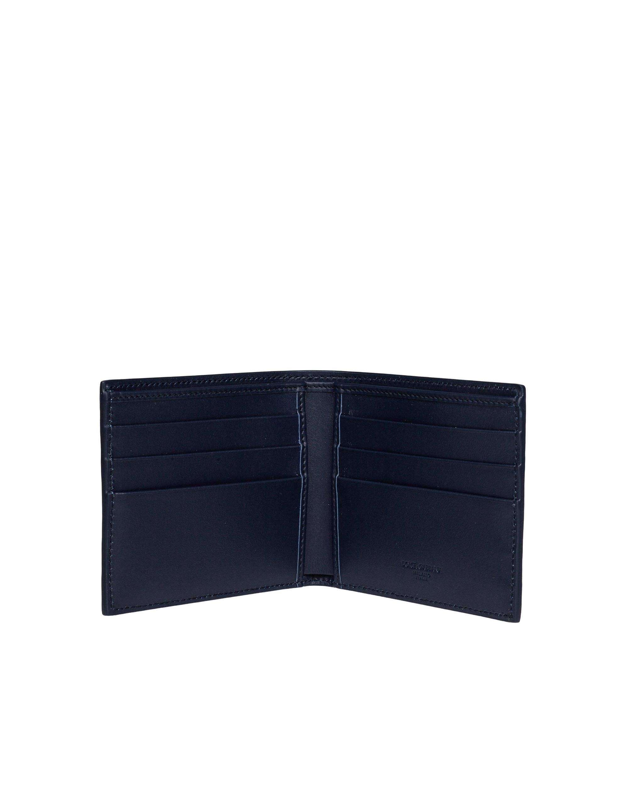 DOLCE & GABBANA PORTAFOGLI BIFOLD COLORE BLU