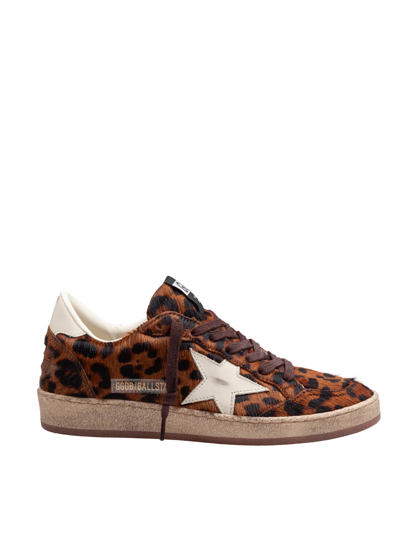 GOLDEN GOOSE SNEAKERS BALLSTAR IN CAVALLINO MACULATO