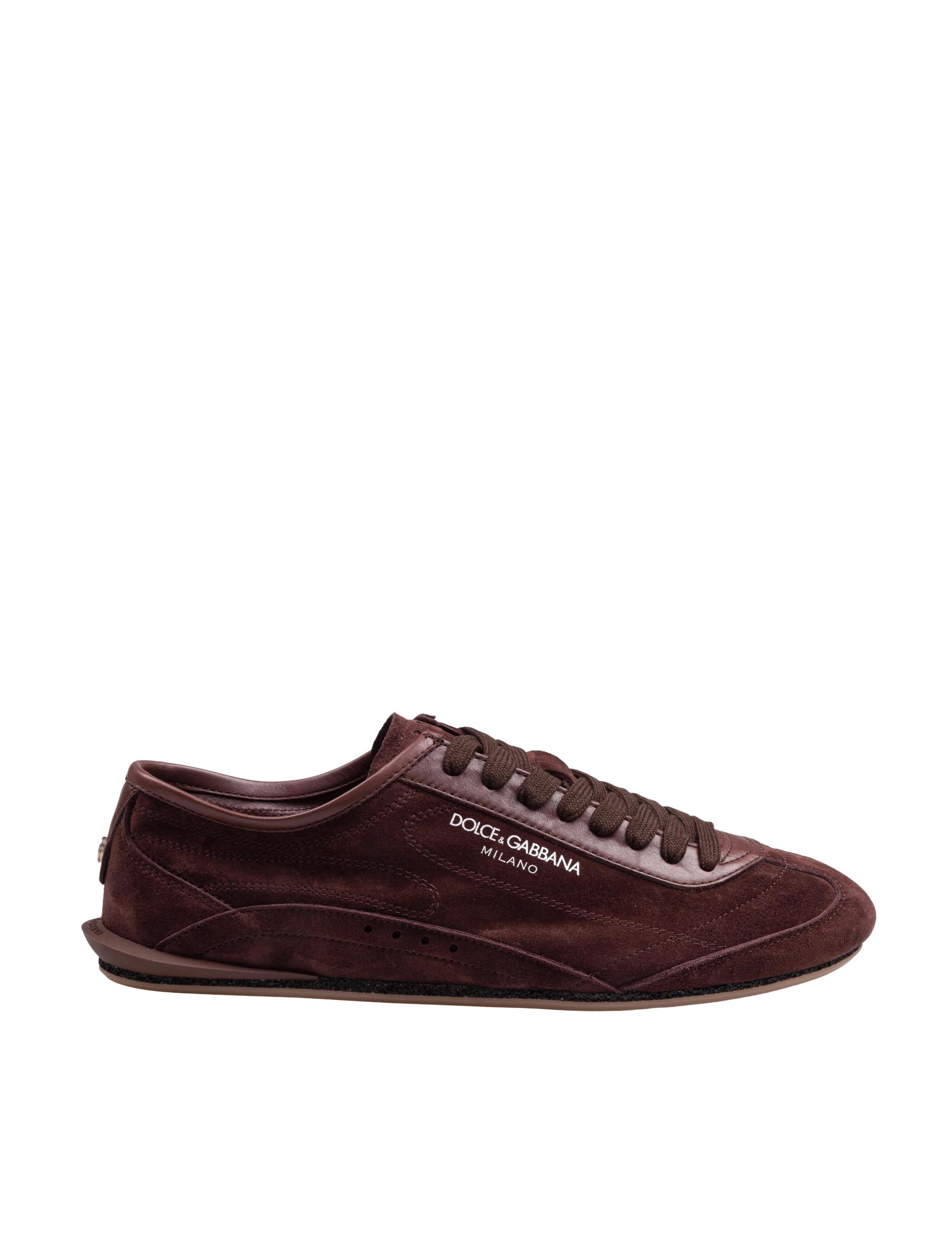 DOLCE & GABBANA SNEAKERS IN SUEDE COLORE CACAO