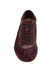 DOLCE & GABBANA SNEAKERS IN SUEDE COLORE CACAO