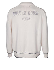 GOLDEN GOOSE KNIT POLO RINDLEY COTTON BLEND