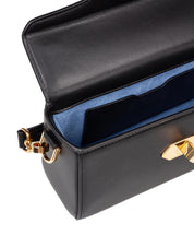 LANVIN BORSA A MANO PENCIL CAT NANO IN PELLE COLORE NERO