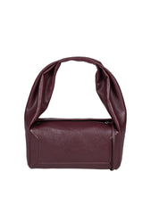 MAISON MARGIELA EAST WEST SMALL SHOULDER BAG IN BORDEAUX LEATHER
