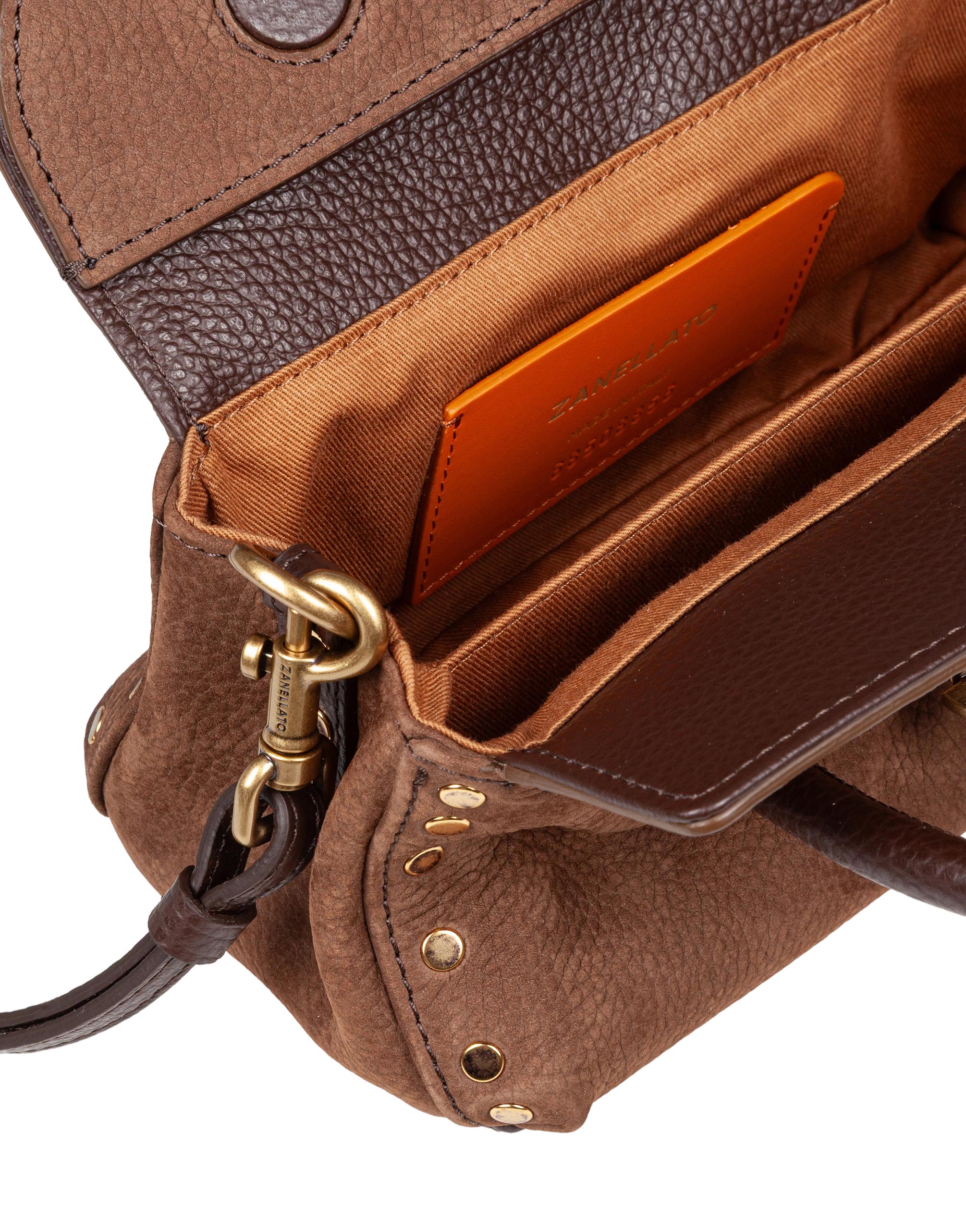 ZANELLATO BORSA A MANO DOTTA JONES BABY IN NABUK