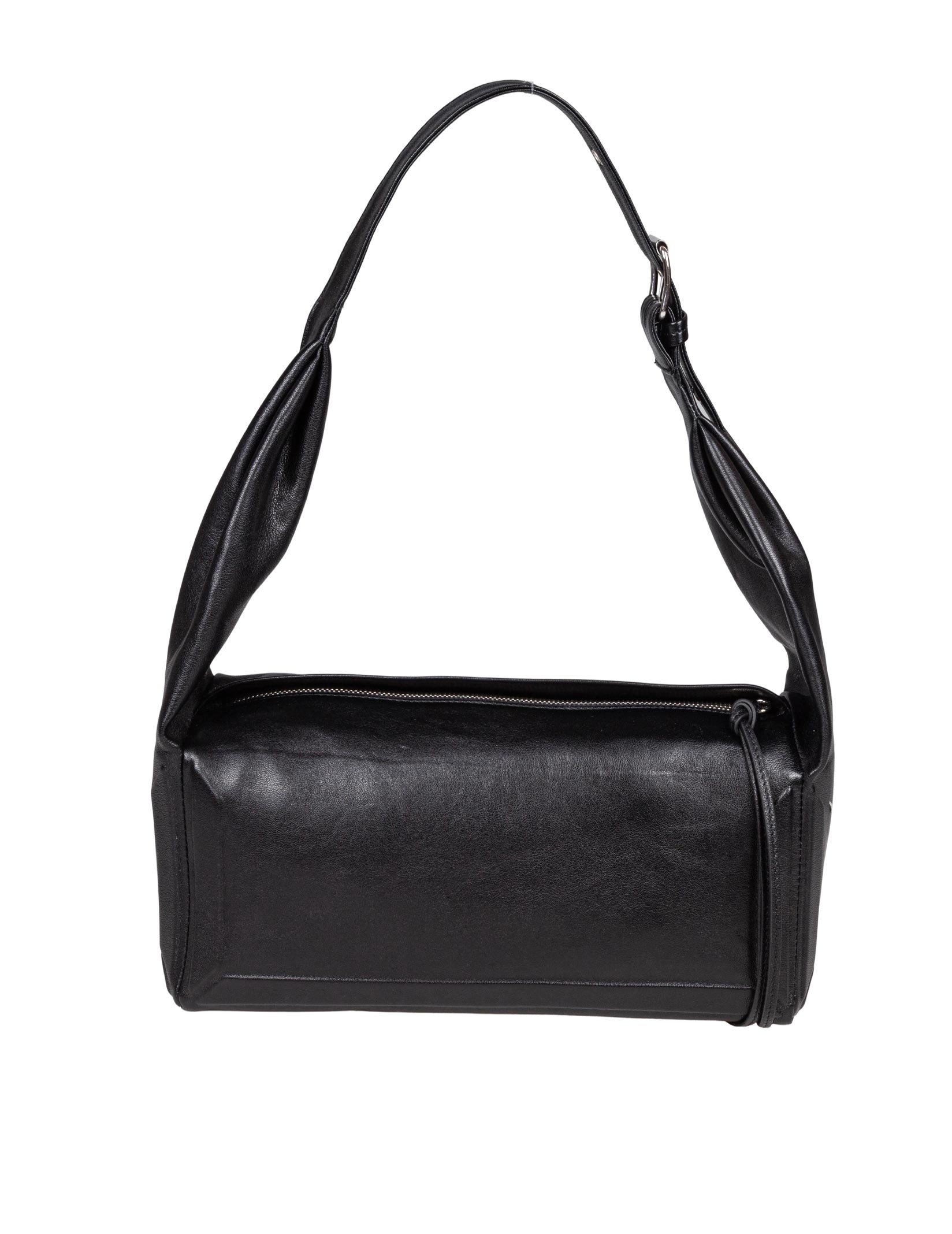 MAISON MARGIELA BLACK LEATHER EAST WEST MEDIUM SHOULDER BAG