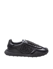 DOLCE & GABBANA SNEAKERS ATHLETIC IN PELLE NERO