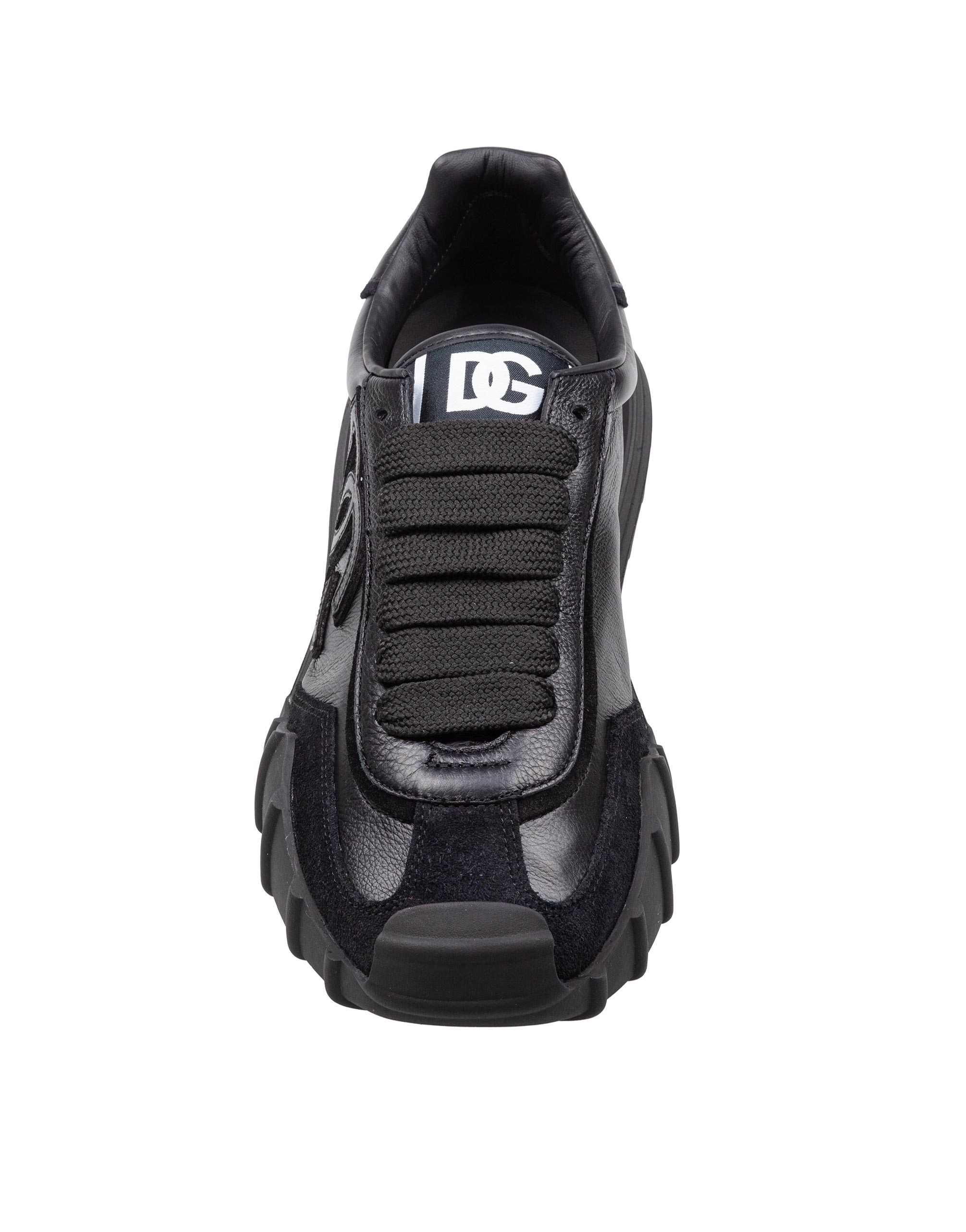 DOLCE & GABBANA SNEAKERS ATHLETIC IN PELLE NERO