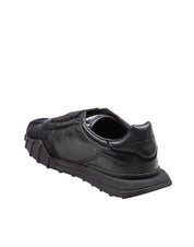 DOLCE & GABBANA SNEAKERS ATHLETIC IN PELLE NERO