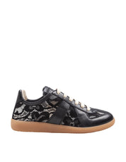 MAISON MARGIELA SNEAKERS REPLICA NERO IN PIZZO